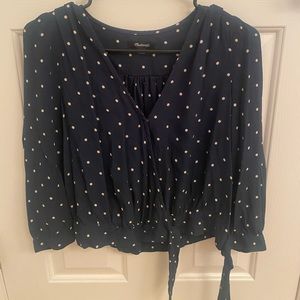 Dark Green and White Polka Dot Tie Shirt!